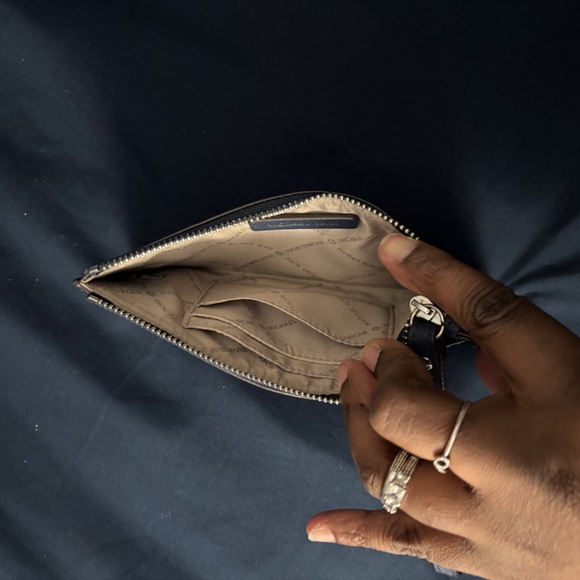Michael Kors Navy Wristlet Clutch - Picture 3 of 4